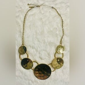 Inc Gold Disc Necklace